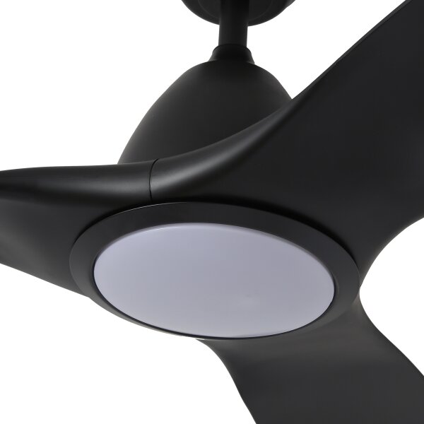 ZEVENTI - LED таванен вентилатор URBINO LED/20W/230V Wi-Fi Tuya черен + с дистанционно управление