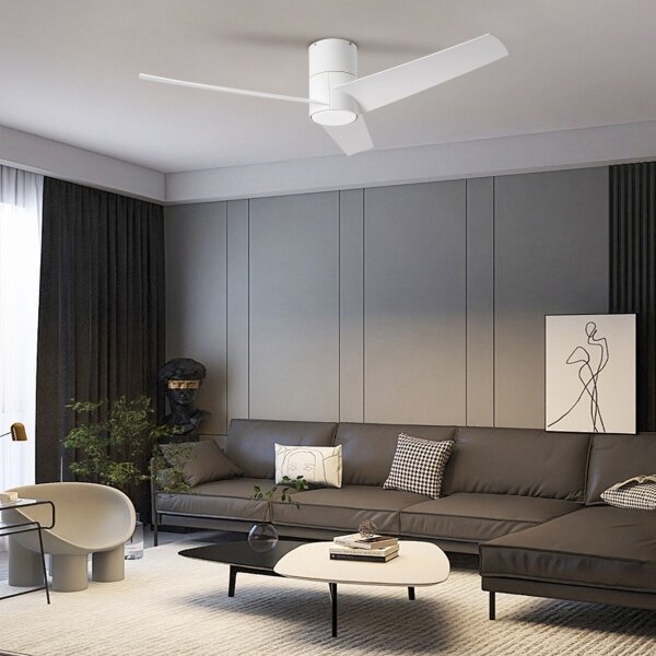 ZEVENTI - LED Таванен вентилатор BARROSA LED/18W/230V Wi-Fi Tuya бял + ДУ