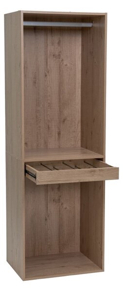 Отворен модулен шкаф от декор от дъб в естествен цвят 60x180x45 cm Modular – Casa Selección