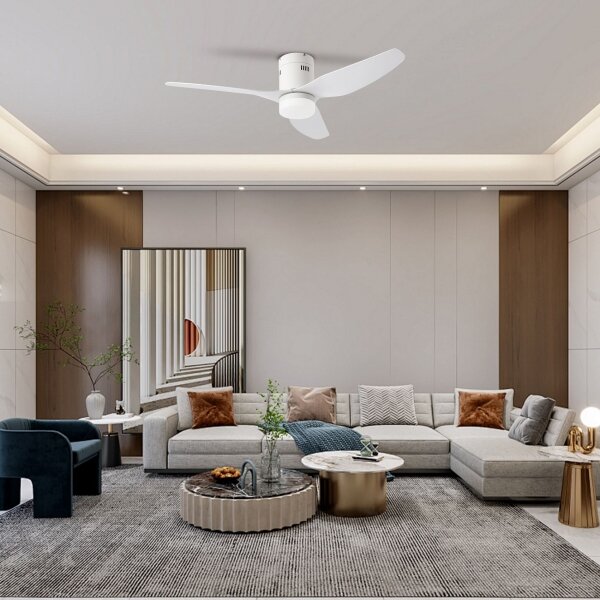 ZEVENTI - LED таванен вентилатор PADUA LED/18W/230V Wi-Fi Tuya бял + дистанционно управление