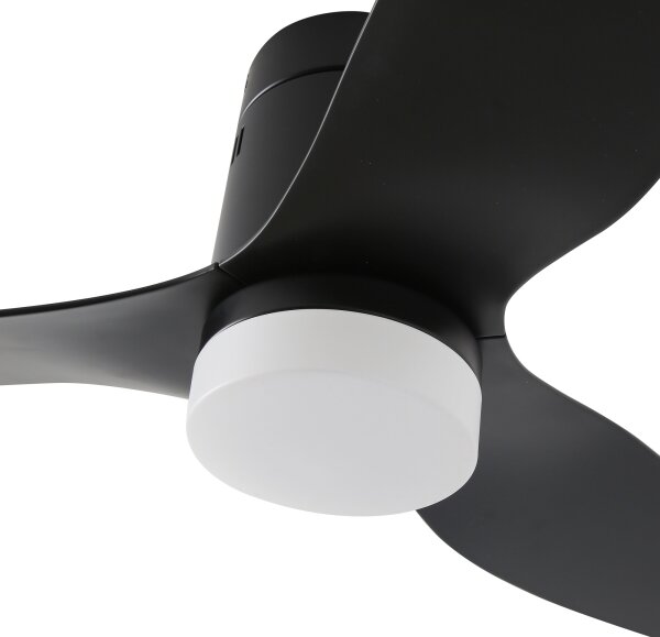 ZEVENTI - LED таванен вентилатор PADUA LED/18W/230V Wi-Fi Tuya черен + дистанционно