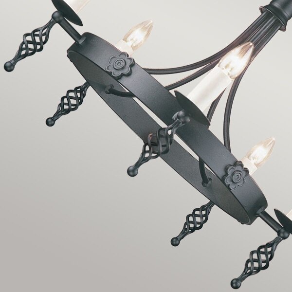 Elstead BY5-BLACK - Пендел BELFRY 5xE14/60W/230V