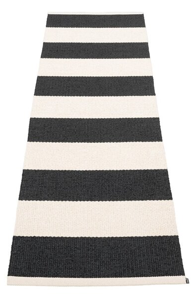 Черно-бяла пътека за открито и закрито 70x225 cm Bob Black Vanilla – Pappelina