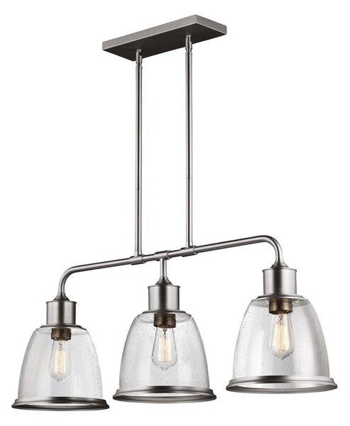 Feiss FE-HOBSON-3P-SN - Висящ полилей HOBSON 3xE27/60W/230V
