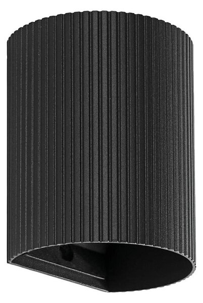 FARO 40527 - Аплик SOLE 1xGU10/8W/230V черен велпапе кръгъл
