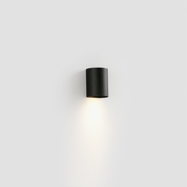 FARO 40523 - Аплик SOLE 1xGU10/8W/230V черен кръгъл