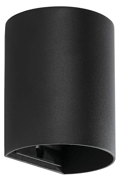 FARO 40523 - Аплик SOLE 1xGU10/8W/230V черен кръгъл