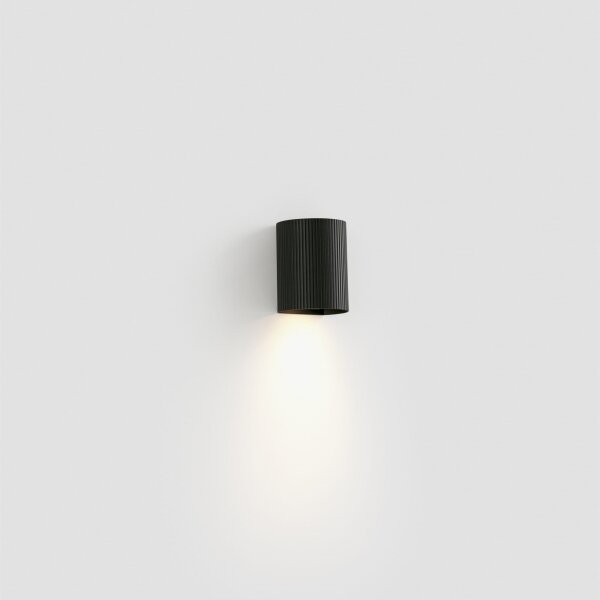 FARO 40527 - Аплик SOLE 1xGU10/8W/230V черен велпапе кръгъл