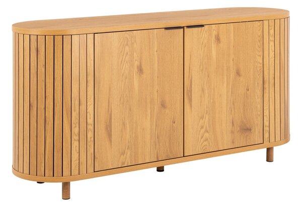 Скрин от дъбов декор в естествен цвят 160x80x45 cm Colima – Actona