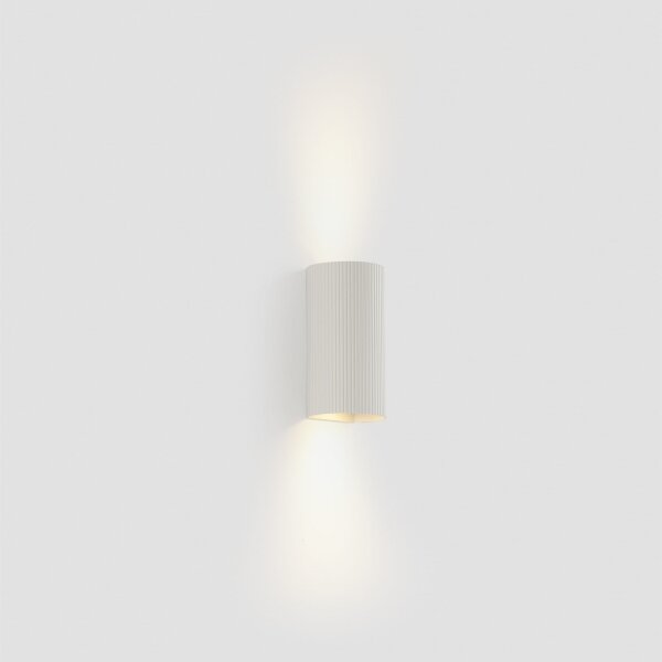 FARO 40542 - Аплик SOLE 2xGU10/8W/230V бял велпапе кръгла