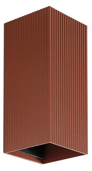 FARO 40568 - Аплик SOLE 2xGU10/8W/230V тухла велпапе ъглов