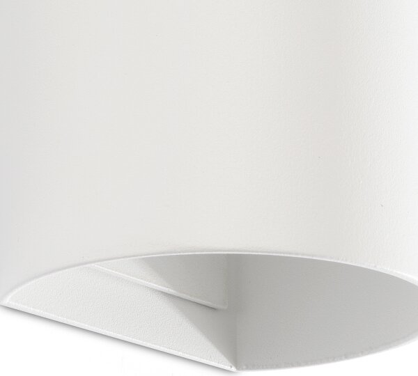 FARO 40538 - Аплик SOLE 2xGU10/8W/230V бял кръгла