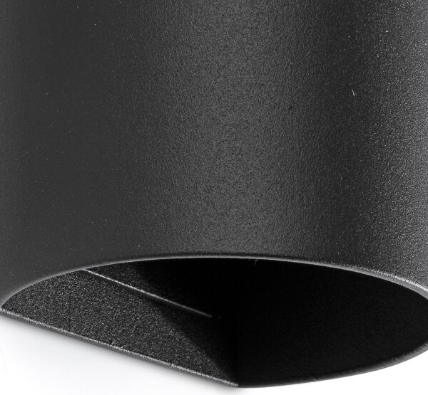 FARO 40539 - Аплик SOLE 2xGU10/8W/230V черен кръгла
