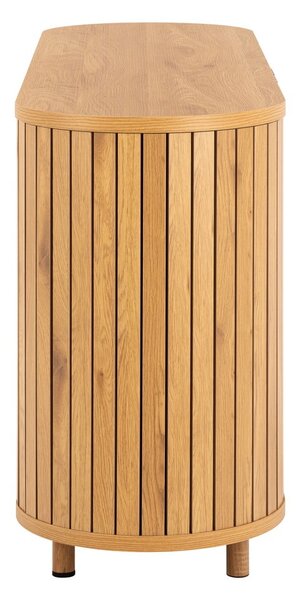 Скрин от дъбов декор в естествен цвят 160x80x45 cm Colima – Actona