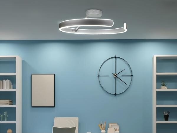 LED Димируем полилей за повърхностен монтаж LED/72W/230V 3000-6500K хром + дистанционно управление