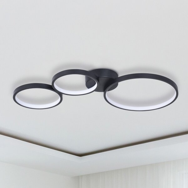 LED Плафониера FLAMENCO LED/33W/230V 4000K черен
