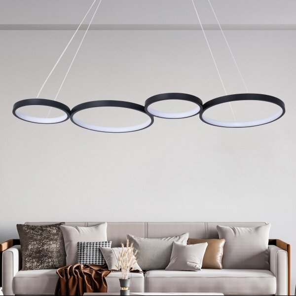 LED Пендел FLAMENCO LED/42W/230V 4000K черен