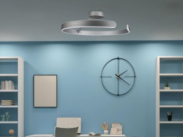 LED Димируем полилей за повърхностен монтаж LED/72W/230V 3000-6500K хром + дистанционно управление