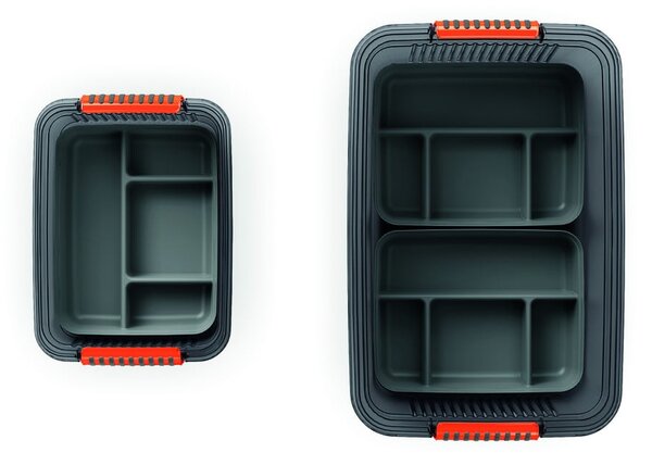 Сив пластмасов разделител за кутия за съхранение 31,5x24x7,5 cm K Latch Box – KIS