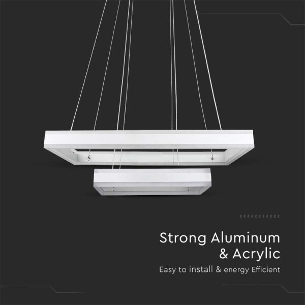 LED Димируем пендел LED/113W/230V 3000K бял