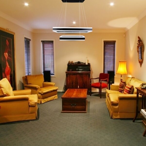 LED Димируем пендел LED/113W/230V 3000K черен