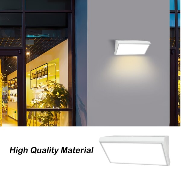 Brilagi-LED Външен стенен осветител с вграден сензор TRIANGLE LED/20W/230V бял IP65