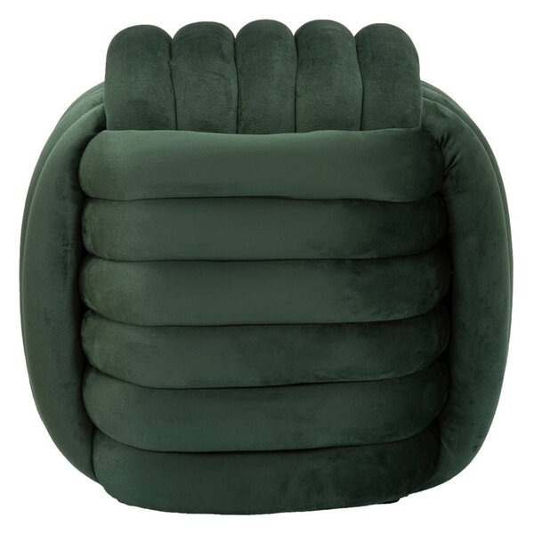 Зелена кадифена табуретка Softy – Mauro Ferretti