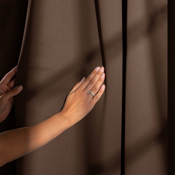 Кафяво затъмняващо перде 140x175 cm Kierra – Restilo