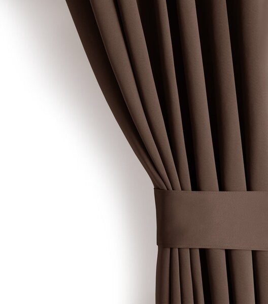 Кафяво затъмняващо перде 140x175 cm Kierra – Restilo