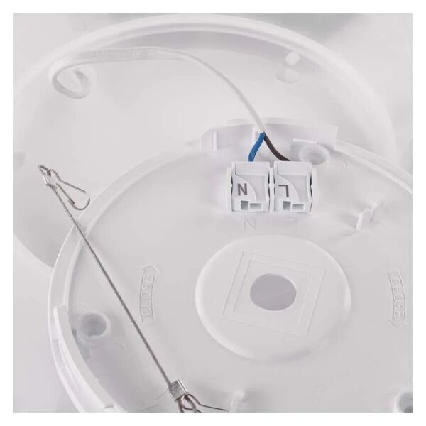 LED Плафониера FLORI LED/18W/230V 4000K черен 29x29 см
