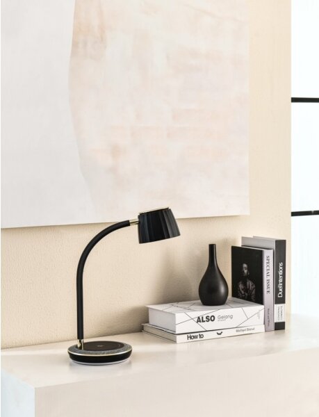 Immax NEO 08996L - LED Димируема настолна лампа с безжично зареждане PERLA LED/6W/230V