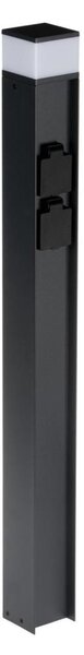 Kanlux 38767-Екстериорна лампа с 2 контакта DASTEN 1xG9/11W/230V 80 см IP44 черен