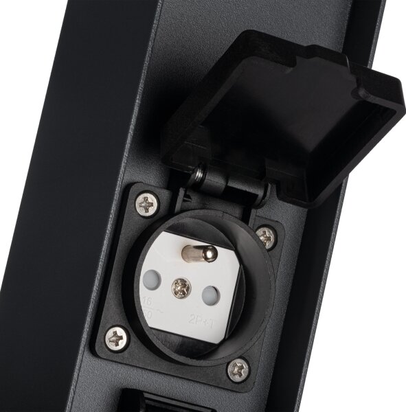 Kanlux 38767-Екстериорна лампа с 2 контакта DASTEN 1xG9/11W/230V 80 см IP44 черен
