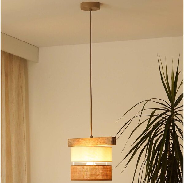 Brilagi - Пендел FOREST 1xE27/15W/230V бор/бежов/кремав