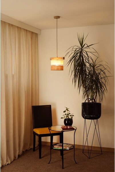 Brilagi - Пендел FOREST 1xE27/15W/230V бор/бежов/кремав