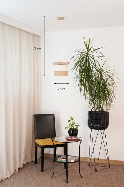 Brilagi - Пендел FOREST 1xE27/15W/230V бор/бежов/кремав