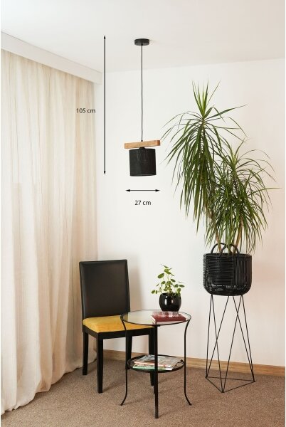 Brilagi - Пендел FOREST 1xE27/15W/230V бор/черен