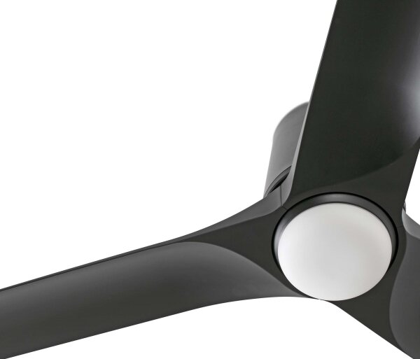 FARO 33827-1TW - LED таванен вентилатор с димер HEY TUB, LED 10W/230V, черен, Ø 90 см + дистанционно управление
