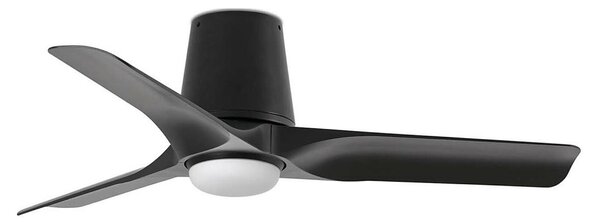 FARO 33827-1TW - LED таванен вентилатор с димер HEY TUB, LED 10W/230V, черен, Ø 90 см + дистанционно управление
