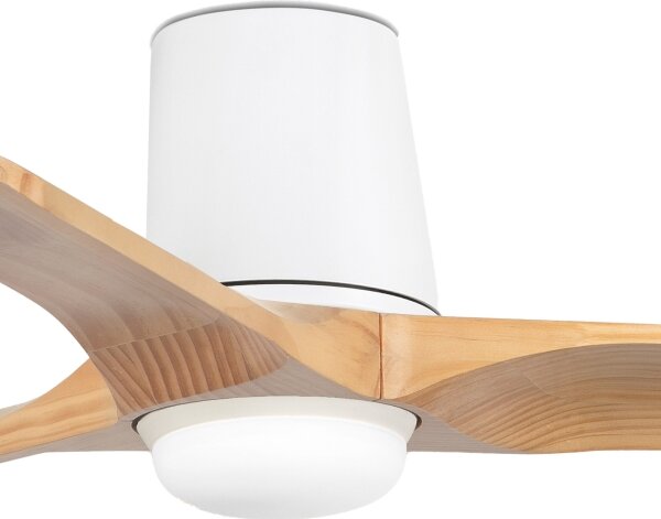 FARO 33836-1TW-LED димируем вентилатор HEYWOOD TUB S 10W/230V бор/бял Ø 90 см + с дистанционно управление