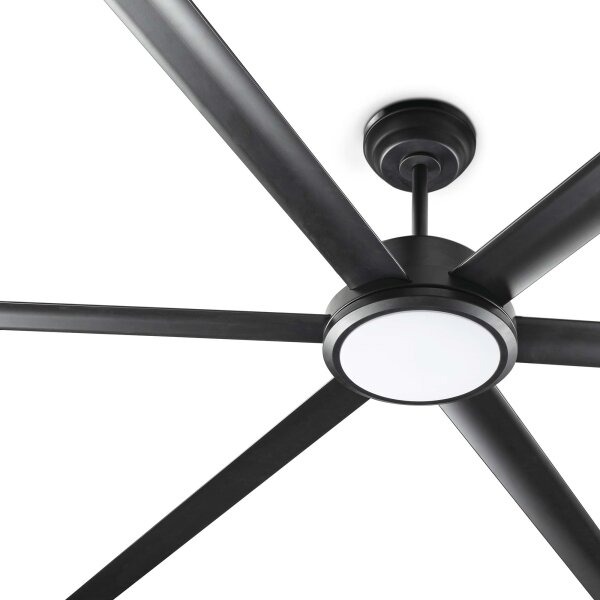 FARO 34203-130 - LED Вентилатор за таван ROTTERDAM XL LED/32W/230V черен Ø 200 см + д.у