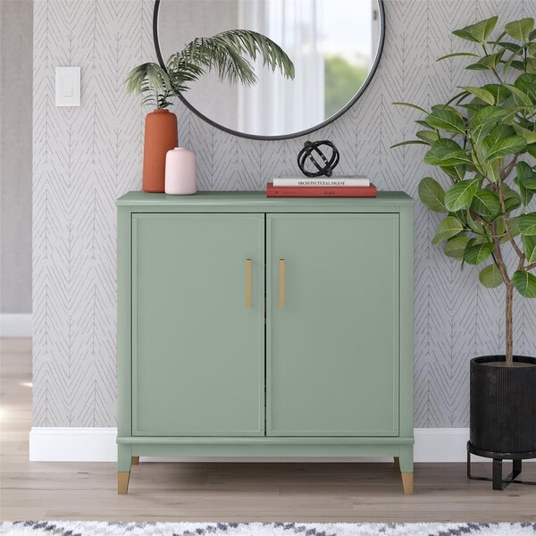 Зелено шкафче 86x85x41 cm Westerleigh – CosmoLiving by Cosmopolitan