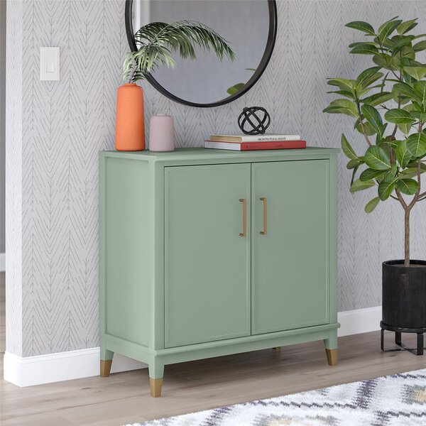 Зелено шкафче 86x85x41 cm Westerleigh – CosmoLiving by Cosmopolitan