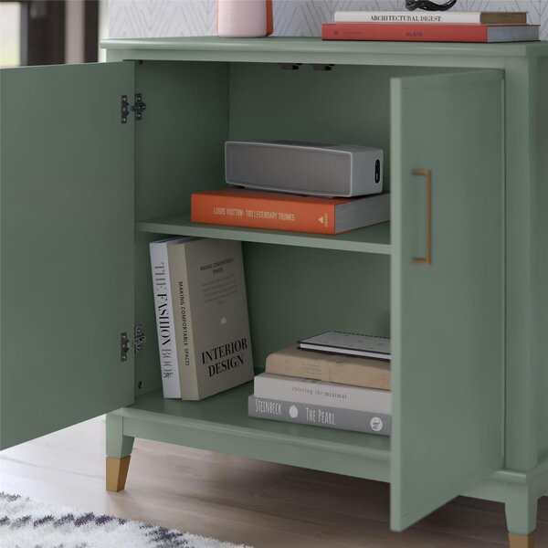 Зелено шкафче 86x85x41 cm Westerleigh – CosmoLiving by Cosmopolitan