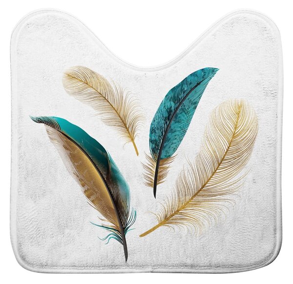 Бял килим за баня WC 45x45 cm Plumiss – douceur d'intérieur