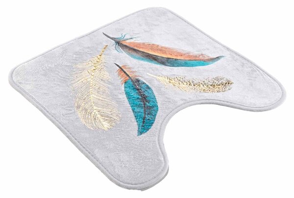 Бял килим за баня WC 45x45 cm Plumiss – douceur d'intérieur