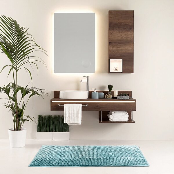 Тюркоазен килим за баня 50x70 cm Bati – Restilo