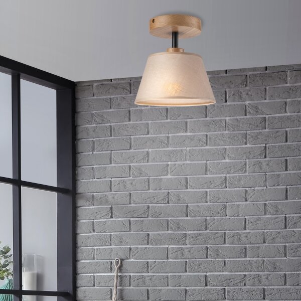 Brilagi - LED Полилей за повърхностен монтаж ANTHONY 1xE14/60W/230V дъб/бежов