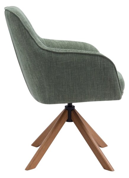 Зелени тапицирани трапезни столове в комплект 2 бр. Avola – Unique Furniture
