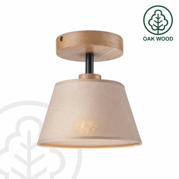 Brilagi - LED Полилей за повърхностен монтаж ANTHONY 1xE14/60W/230V дъб/бежов